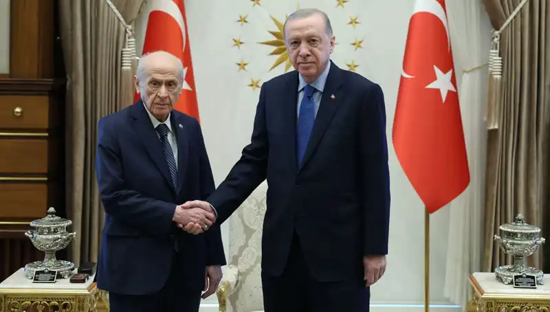 Cumhurbaşkanı Erdoğan, Bahçeli ile Tarihi Görüşmede Buluştu