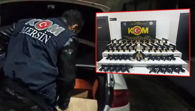 Mersin'de Şaşkınlık Yaratan Olay: Otomobil Yerine Silah Deposuna Dönüşen Araç