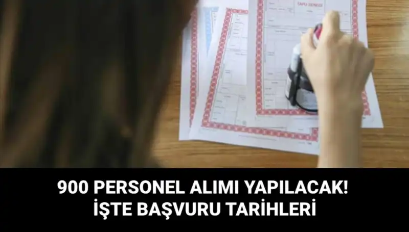Tapu ve Kadastro Genel Müdürlüğü, 900 Sözleşmeli Personel Alımı Yapıyor!