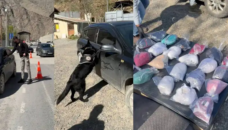 Güvenlik Güçleri Şüpheli Otomobilden Uyuşturucu Çıkararak Suç Unsurunu Ortaya Koydu